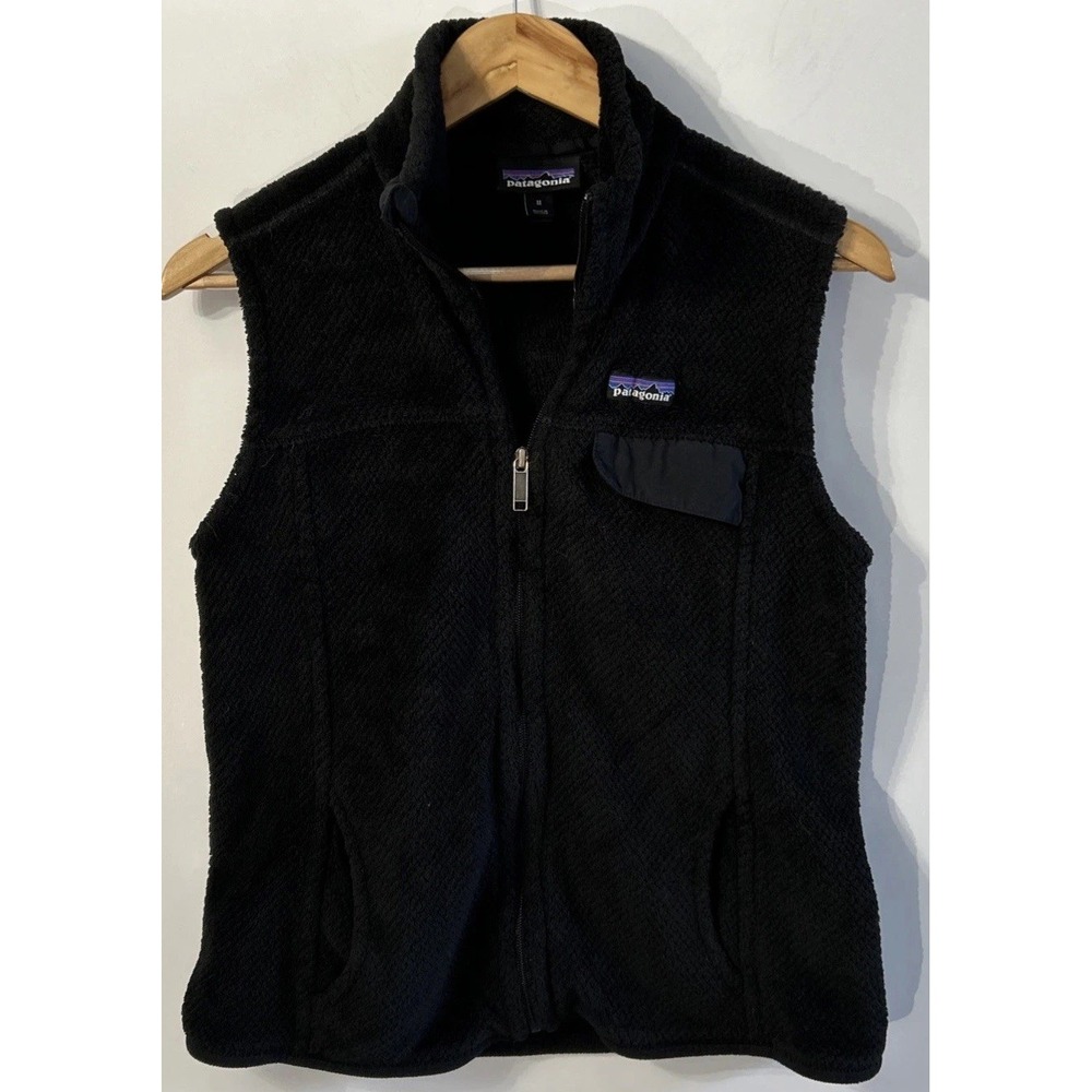 Women's Patagonia Re Tool Polartec Fleece Vest Sz Med Full Zip 25546